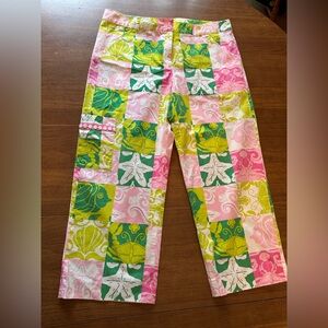 Vintage Lilly Pulitzer Cropped Pants Size 12